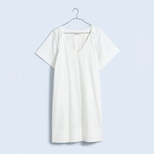 Madewell V-Neck Mini Shirt Dress
